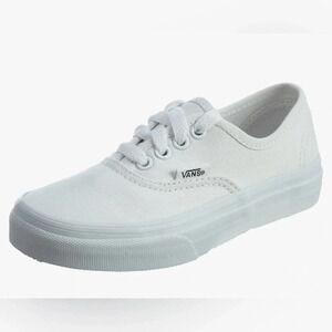 EUC VANS Kids Authentic Skate True White Sneakers size 10.5
